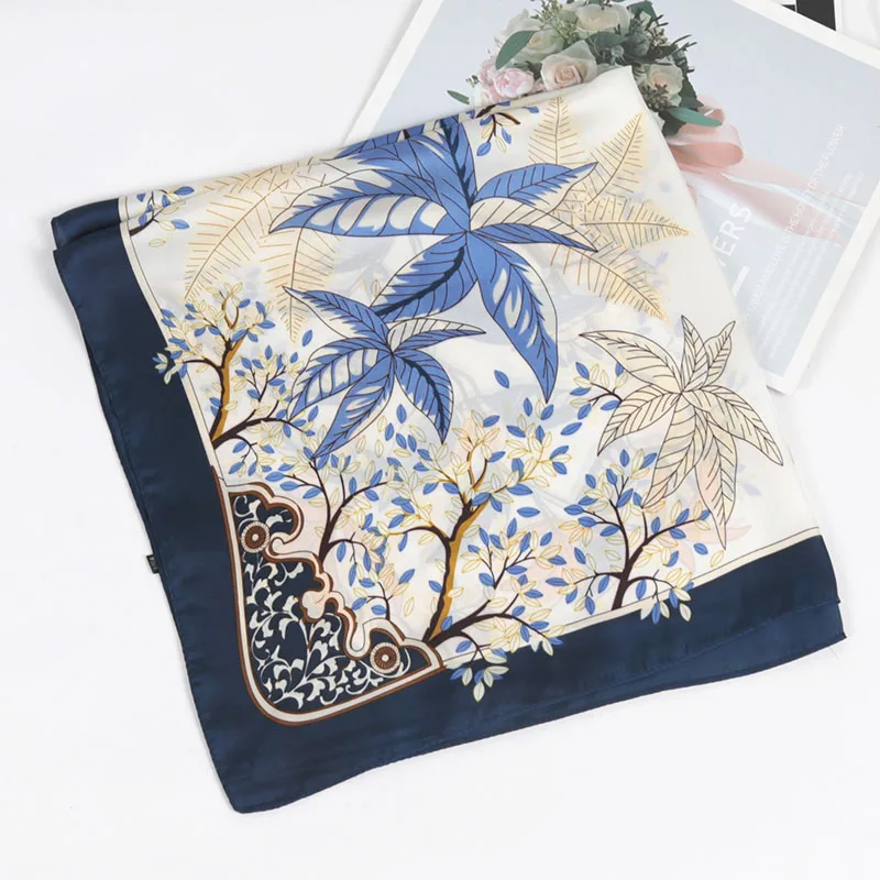 70cm Fashion Women Chiffon Foulard Bandana Scarf Shawl Kerchief Square Headscarf Scarves Head Wraps Scarves Female Handkerchief