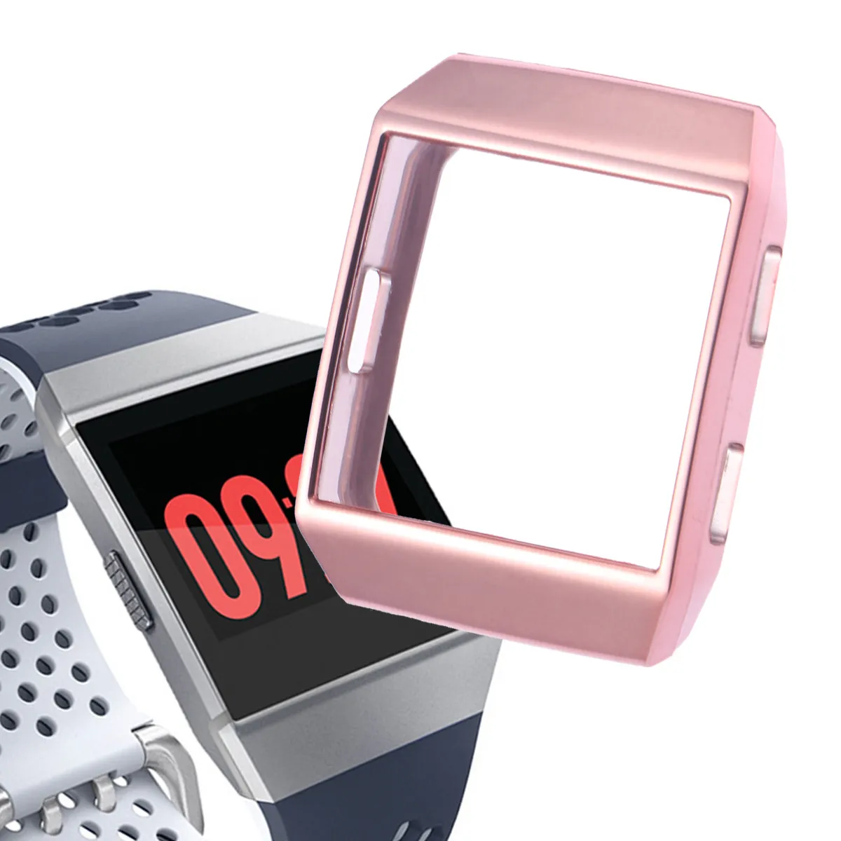 

Rose Gold Slim Tpu Watch Cover Protector Shockproof Scratch Resistant Sweatproof Touch Friendly Easy on Off Ultra
