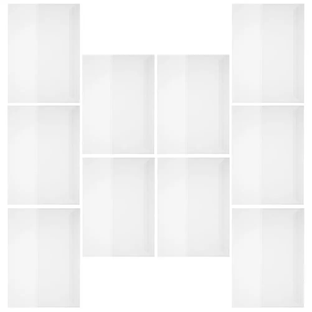 10 أوراق غطاء كتاب حامي مقاوم للماء أغطية بلاستيكية للتلاميذ غلاف الكتاب المدرسي