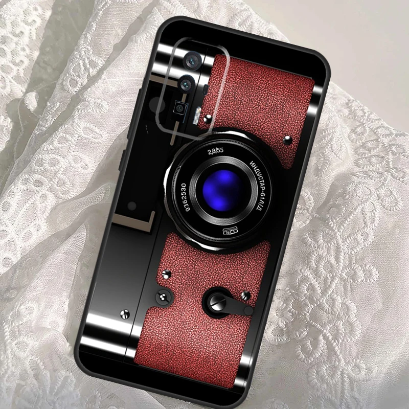 Vintage Retro Camera Case For Xiaomi 13T 14T Pro 12T 11T 13 14 Ultra POCO X6 Pro M6 X3 X5 M5s F3 F5 F6 Cover