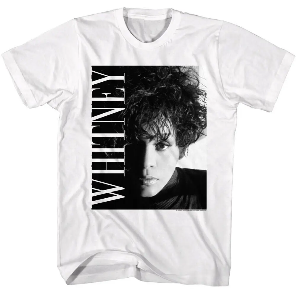 Whitney Houston Close Up Men's T Shirt Documentary Pop Music Legend Concert Merc