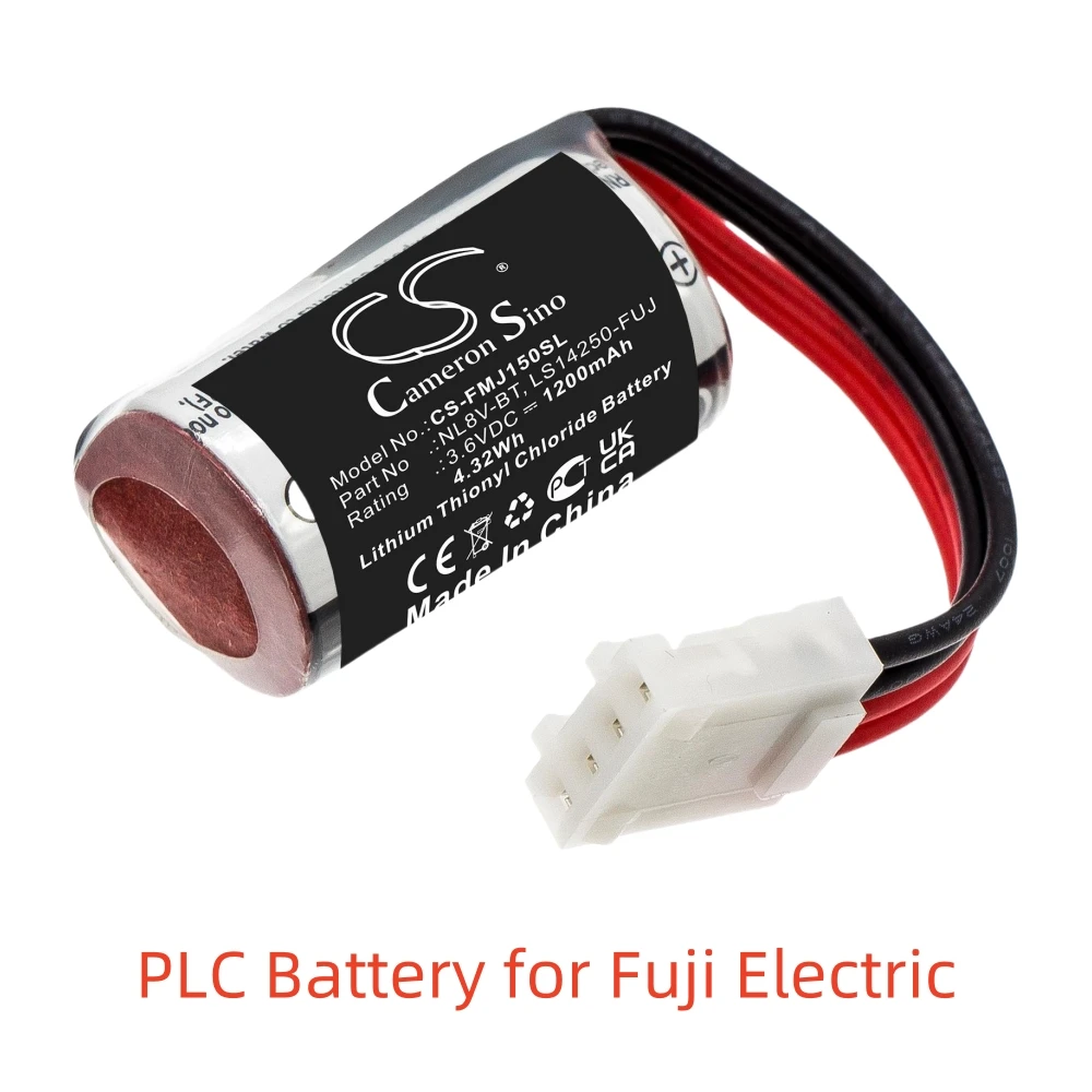 Li-SOCl2 PLC Battery for Fuji Electric,3.6V,1200mAh,Micrex-F55 Micrex F70,NL8V-BT LS14250-FUJ