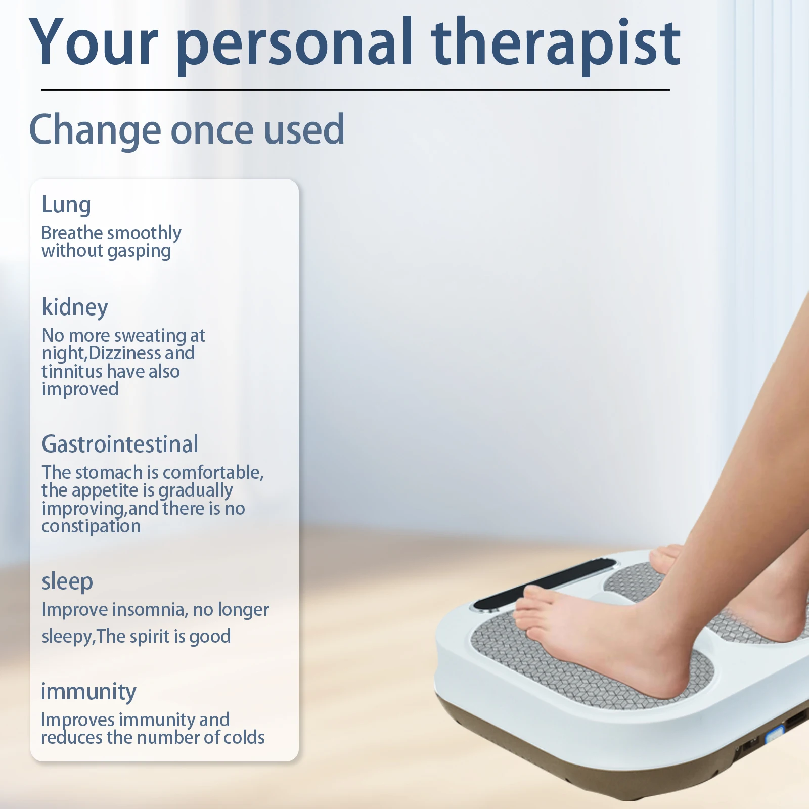 Portable P99 Electromagnetic Foot Massager Biological Pain Relief With Terahertz Therapy For Foot Health Application