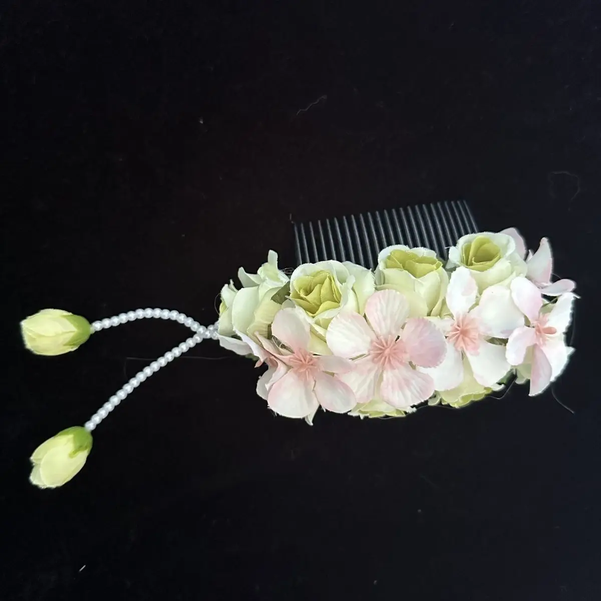Dai Capelli etnici Fiore Pettine per capelli Copricapo da ballo Accessori per capelli fatti a mano in stile etnico tailandese Accessori per copricapo di fiori