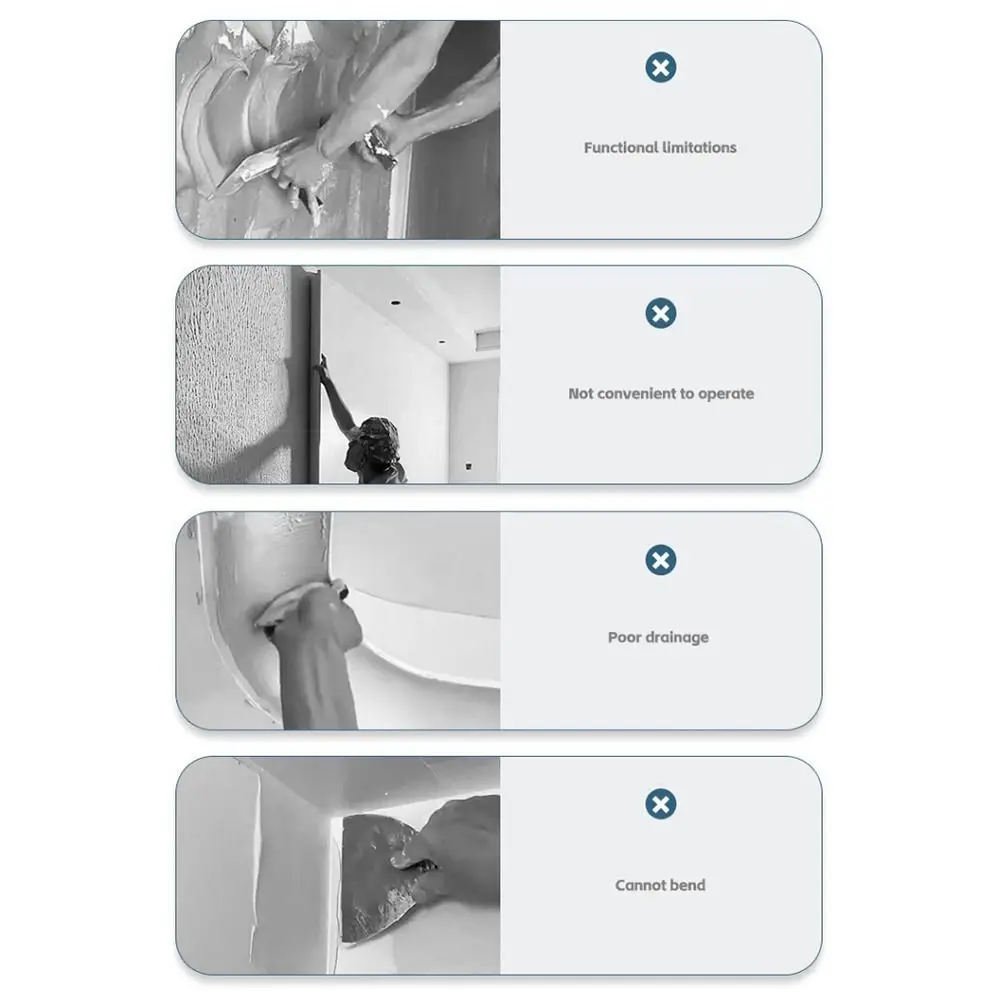 

Universal Bull Tendon Scraper Durable High-rebound Plastering Scraper Good Resilience Thickened Putty Scraper Plastering