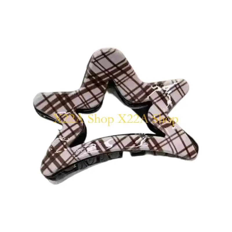 Unique Multi Purpose Hair Claw Clip Star Embellishment Fashion Accessory Acetate Headdress For Women And Gifts