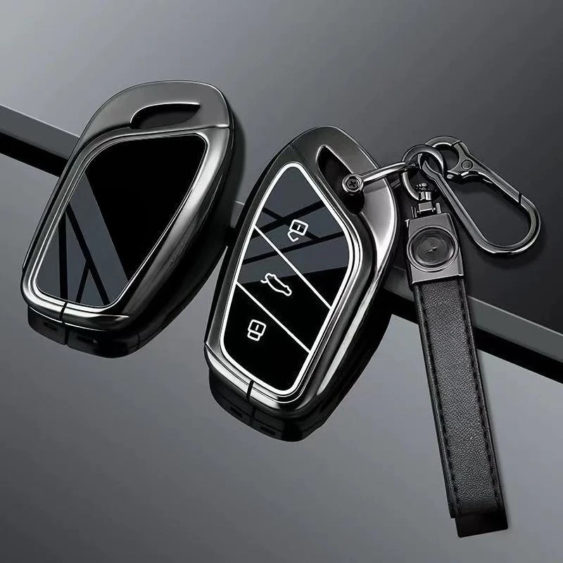 

Premium Zinc Alloy Key Cover Case for MG MG4 EV / MG5 Scorpio / MG6 Pilot / ES5 / HS / ZS (2024) - Protective Key Fob Shell