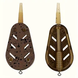 3-Piece Quick Release Carp Fishing Feeder Set - 20G/30G/40G/50G Bait Cage With Explosion Hooks, Easy Bait Holder For Anglers