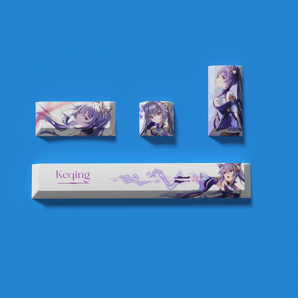 4pcs Anime Personality Keycap PBT Sublimation Space bar Enter ESC Mechanical Keyboard Supplement Key Custom Keycap