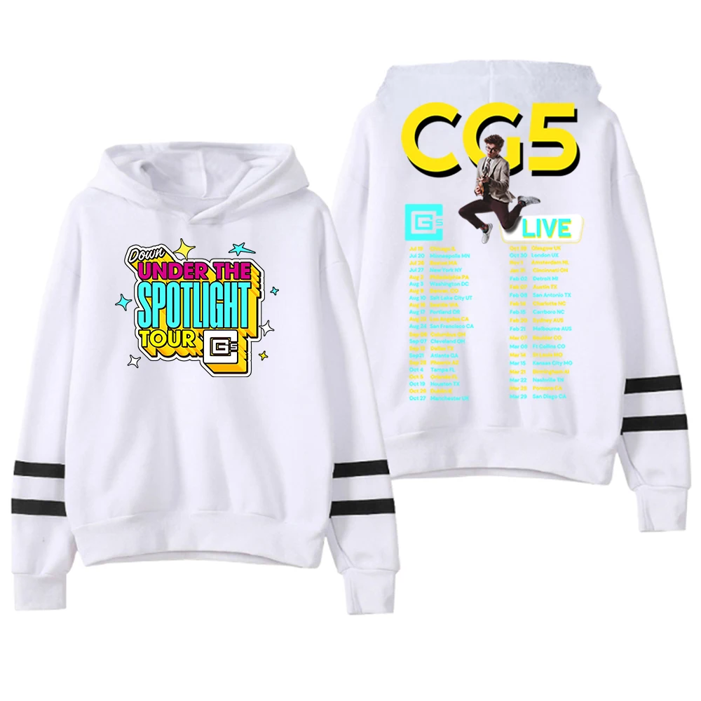 CG5 Under The Spotlight Tour 2025 Hoodie Pocketless Parallel Bars Sleeve Streetwear Men Hooded Women Sweatshirts