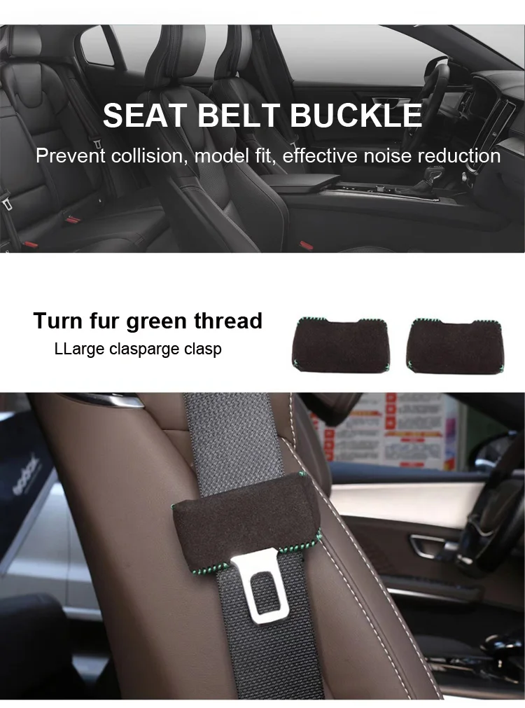 Wildleder-Sicherheitsgurtschloss-Abdeckungen für Chevrolet Cruze Epica Lova Camaro, für Opel Vauxhall Insignia Astra Mokka, für Buick – Detail 7
