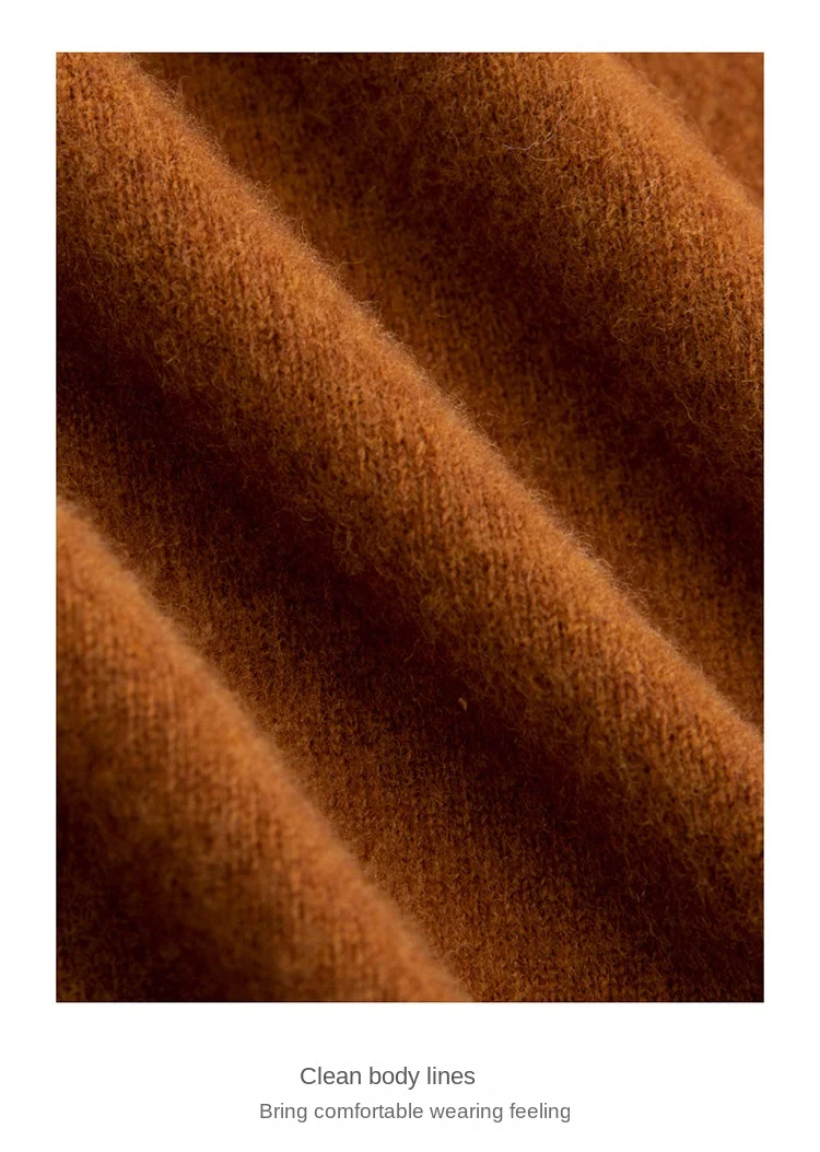 100% reiner Merinowollpullover für Herren, V-Ausschnitt, Strickpullover, große Größen, Kaschmir, Herbst/Winter, neuer Langarmpullover, hochwertige Oberteile – Detail 38