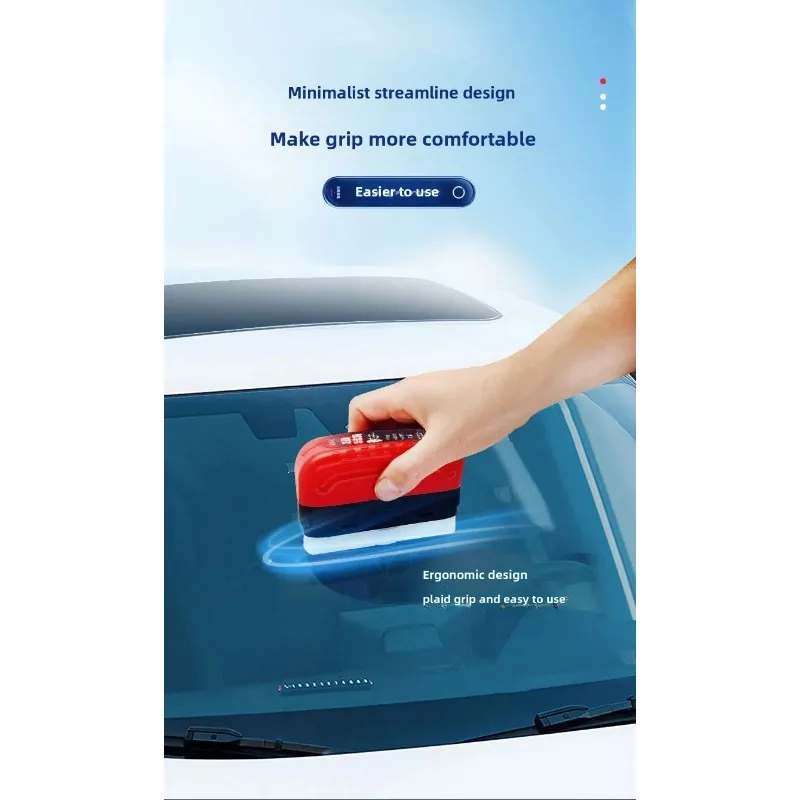 Car Windshield Cleaning Brush Glass Oil Film Remover Front Dashboard Side Window Rearview Mirror Cleaning Agent Water Repellent