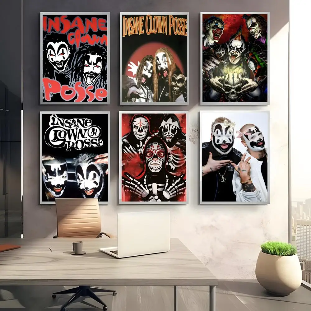 music group wall art I-Insane Clown Posse Poster HD art sticky wall waterproof home bedroom bar aesthetic decoration