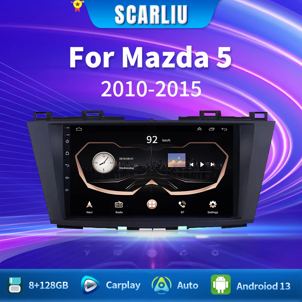 

for Mazda 5 3 CW 2010 - 2015 4G Car Multimedia GPS 2din autoradio Wireless CarPlay Android Auto Radio