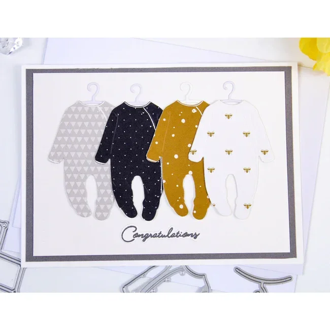 Piggy Craft metalowe matryce do wycinania matryce do wycinania ubranek dla dzieci papier do scrapbookingu nóż rzemieślniczy forma ostrze dziurkacz