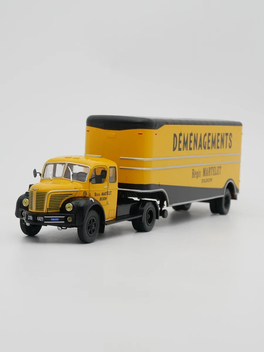 1:43 Berlie Tlr 1959 French Tractor Container Trailer Alloy Collection Car Model Adult Hobby Metal Toy Gift Decoration Souvenir