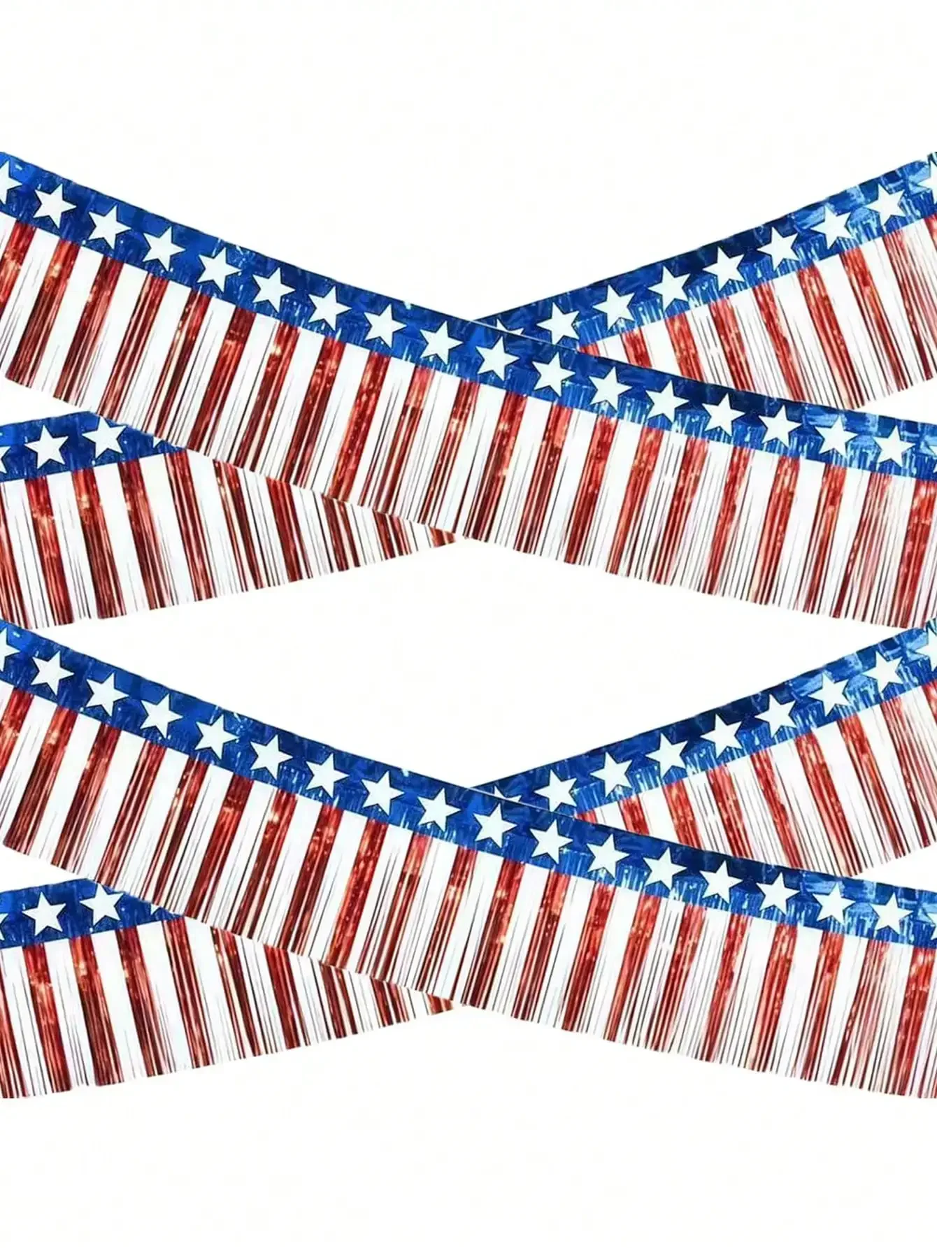 Independence Day, the perfect gift,4th Of July Patriotic Tassel Curtain Valance, 4th Of July Decor - Red White Blue Tassel Decor 250th Anniversary | Independence Day Outdoor Indoor Decorations Party Favors - Patriotic Flag Valance Decor