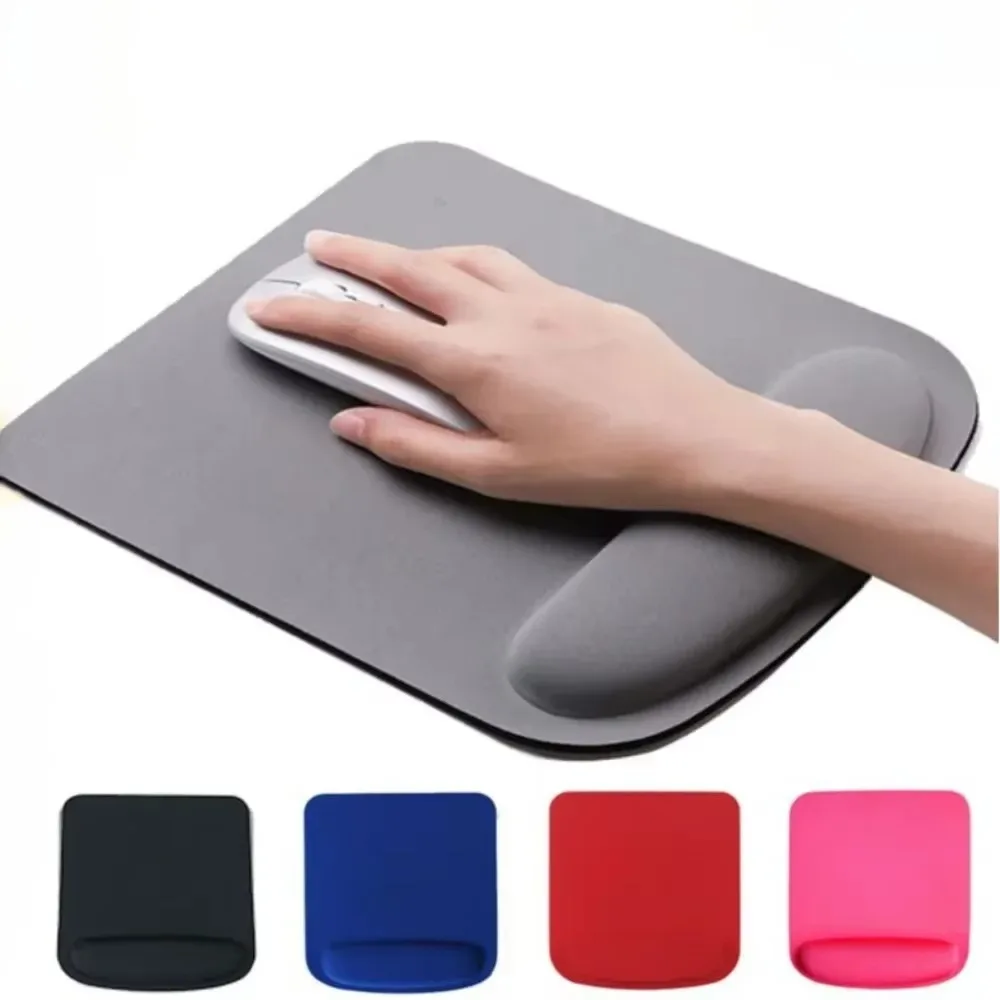 Pink Round EVA Memory Foam Wrist Mouse Pad for Office Workers Slow Rebound Wrist Support PC Laptop Desk Accessory