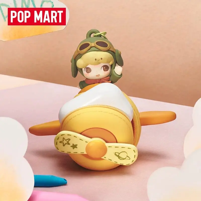 

POPMART DIMOO ограниченная серия, чехол для наушников серии Time, аксессуары, коллекция игрушек, Kawaii, аниме, экшн-сюрприз, подарок на день рождения