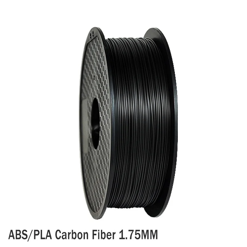 

Top PLA/ABS/PETG/Nylon/PC Carbon Fiber 3D Printer Filament 1.75mm Dimensional Accuracy +/-0.05mm, Contain 15% Carbon Fiber