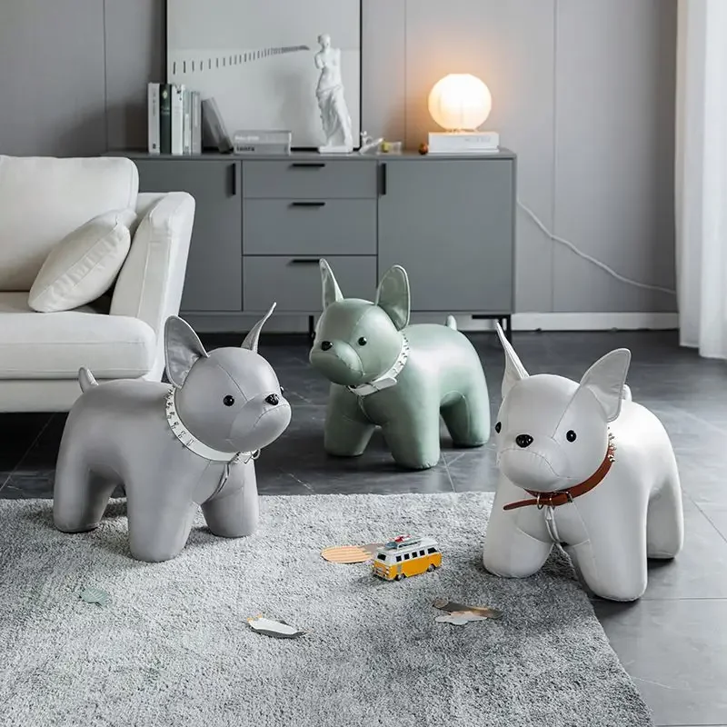 

SAT137 Children's Stool Toy Plush Animal Footstool