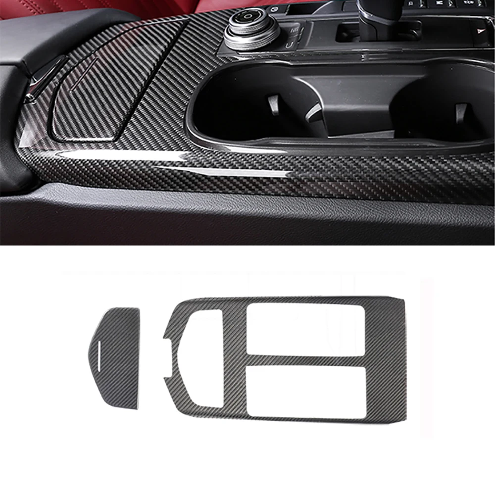 

Real Carbon Car Accessories Center Console Gear Shift Panel Trim Cover For Maserati Ghibli 2013-2017