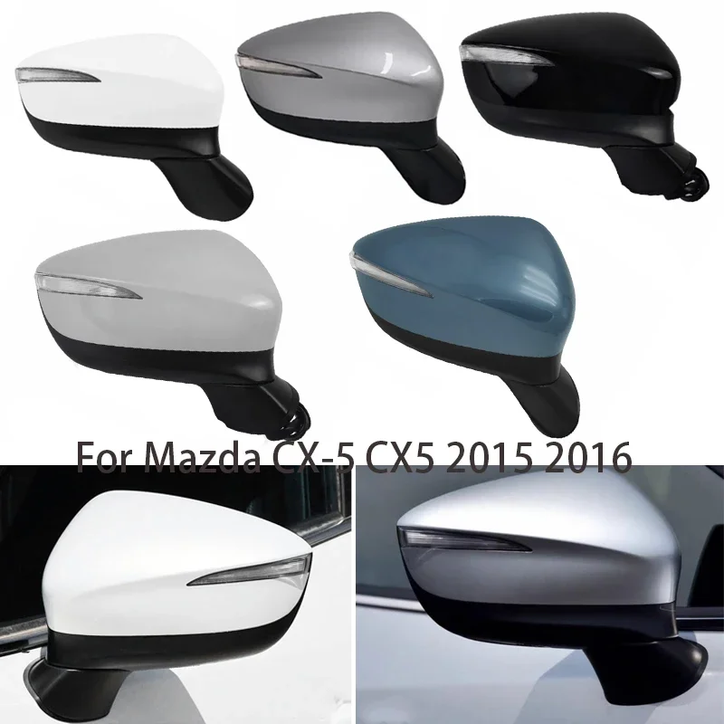 For Mazda CX-5 CX5 2015 2016 Car Rearview Mirror Assy With Electric Angle Adjust Folding Heating Blind Spot Monitoring