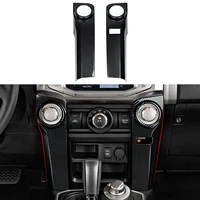 Para Toyota 4Runner (2010-2024) Panel de Control de Aire Acondicionado para Consola Central, Adhesivo Interior de Fibra de Carbono, Accesorios de Moldura ABS