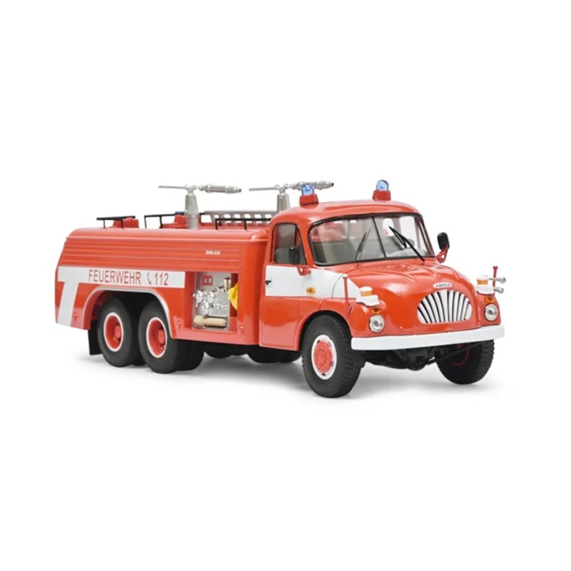Schuco Diecast 1:43 escala T138 motor de bomberos aleación coche modelo colección recuerdo exhibición adornos vehículo juguete para regalo