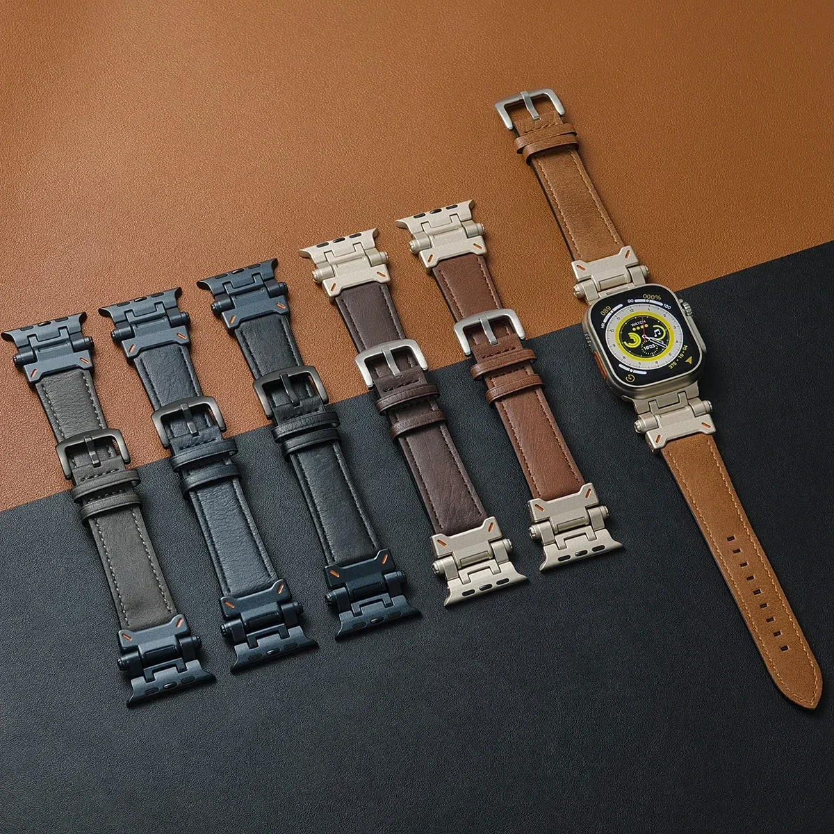หนังหรูหราใหม่สําหรับ Apple Wa - Luxury Watch With Leather Strap บทวิจารณ์และราคา