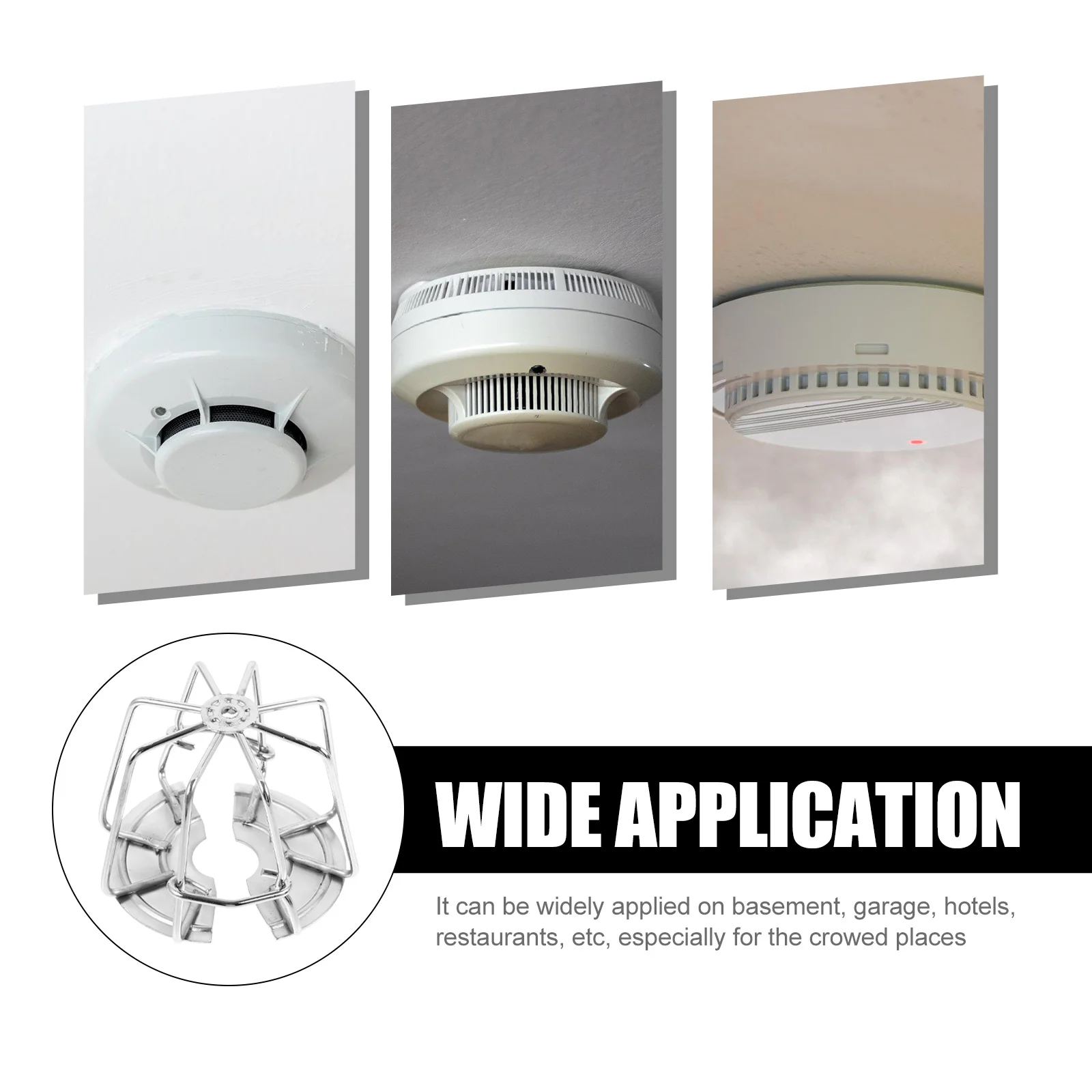 غطاء من الفولاذ المقاوم للصدأ لرش الحريق، واقي مرشات حريق متين غير قابل للإزالة، حلقة غطاء سهلة الصيانة #6