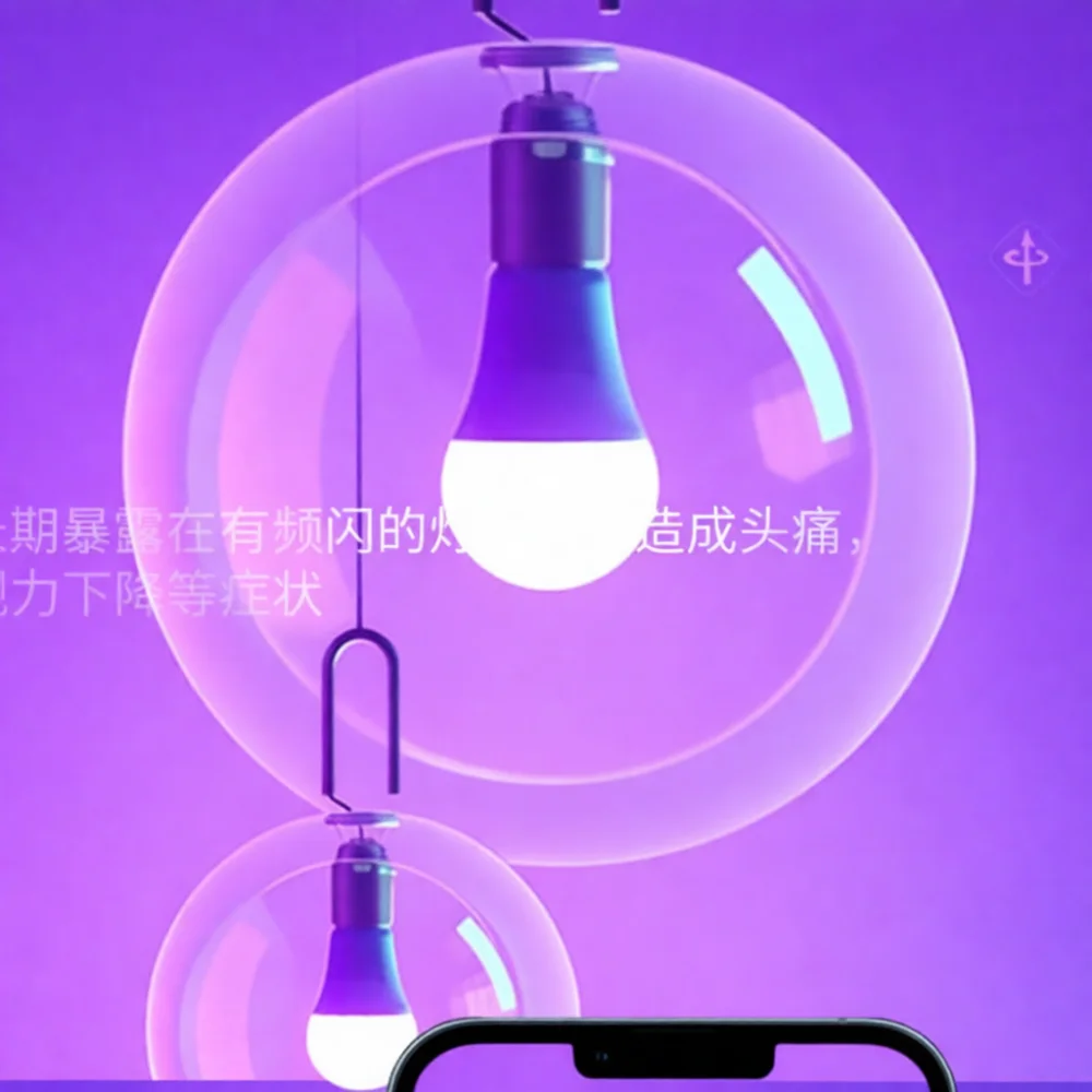 Lighting Effect Home Decor - Ampoule LED colorée, base E27, pour