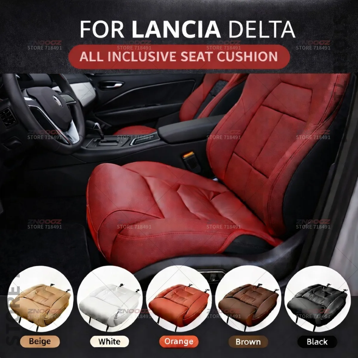

For Lancia Delta Car Seat Leg Support Extension Seat Cover Memory Foam Extender Cushion Interior Accessories