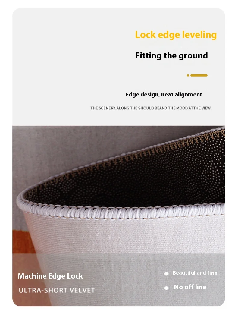 سجادة VIKAMA الفاخرة الهندسية الفاخرة لغرفة المعيشة وغرفة النوم والمكتب سجادة سهلة العناية وخفيفة الوزن لديكور المنزل