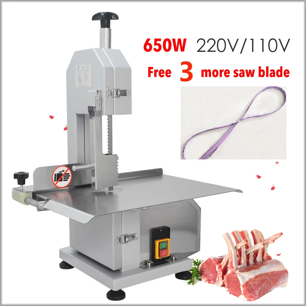 Commercial Frozen Meat Bone Sawing Cutting Machine/Fish Band Saw Equipment Cutter For Trotter/Ribs/Fish/Meat/Beef 