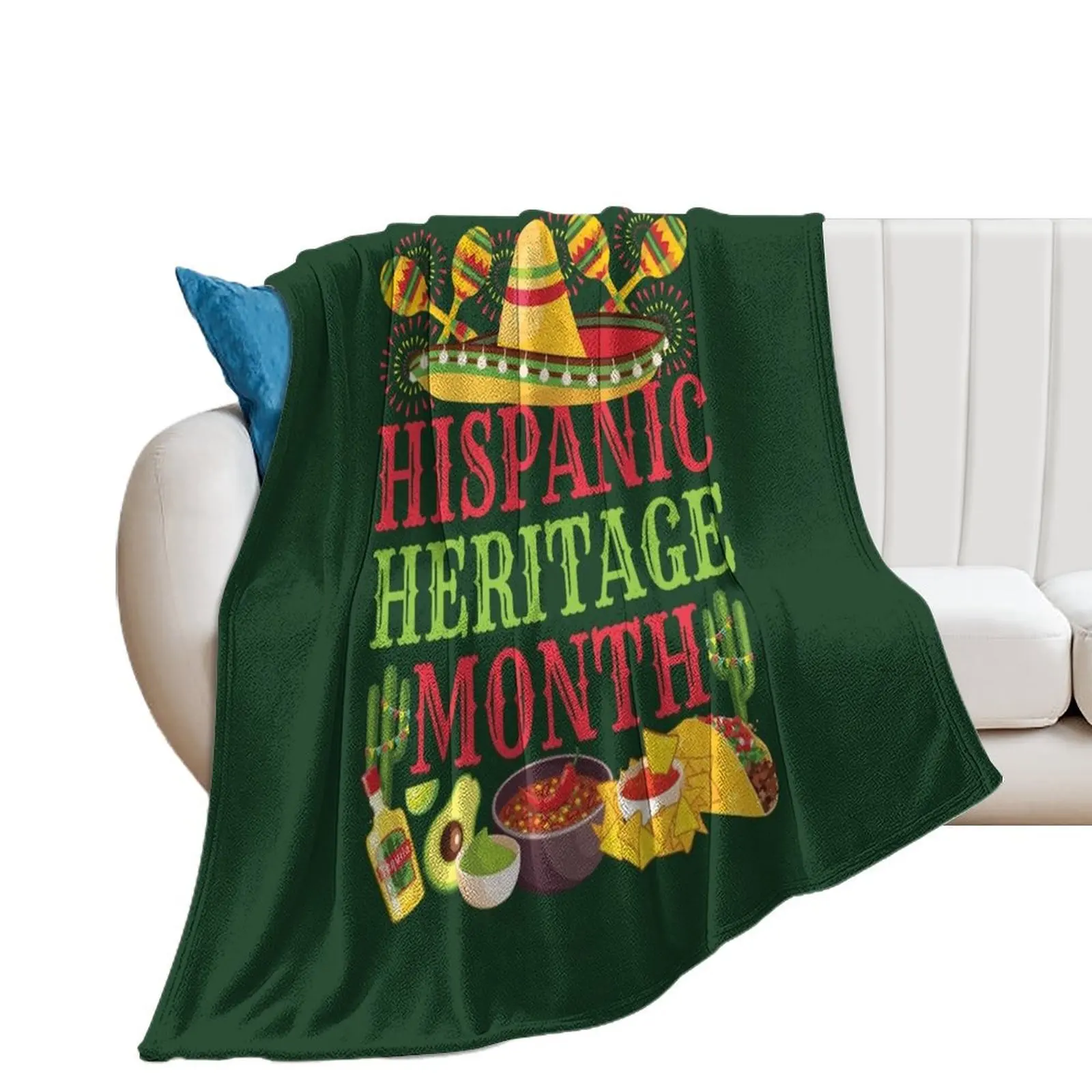 National Hispanic Heritage Month Throw Blanket Luxury Thicken Giant Sofa Heavy Blankets