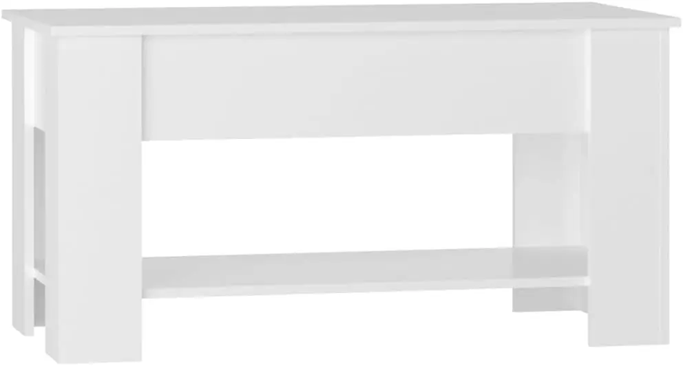 Youuihom Coffee Table High Gloss White Low Table Lounge Tables Floor Tables Lifting Type Dessert Table Conversation Table