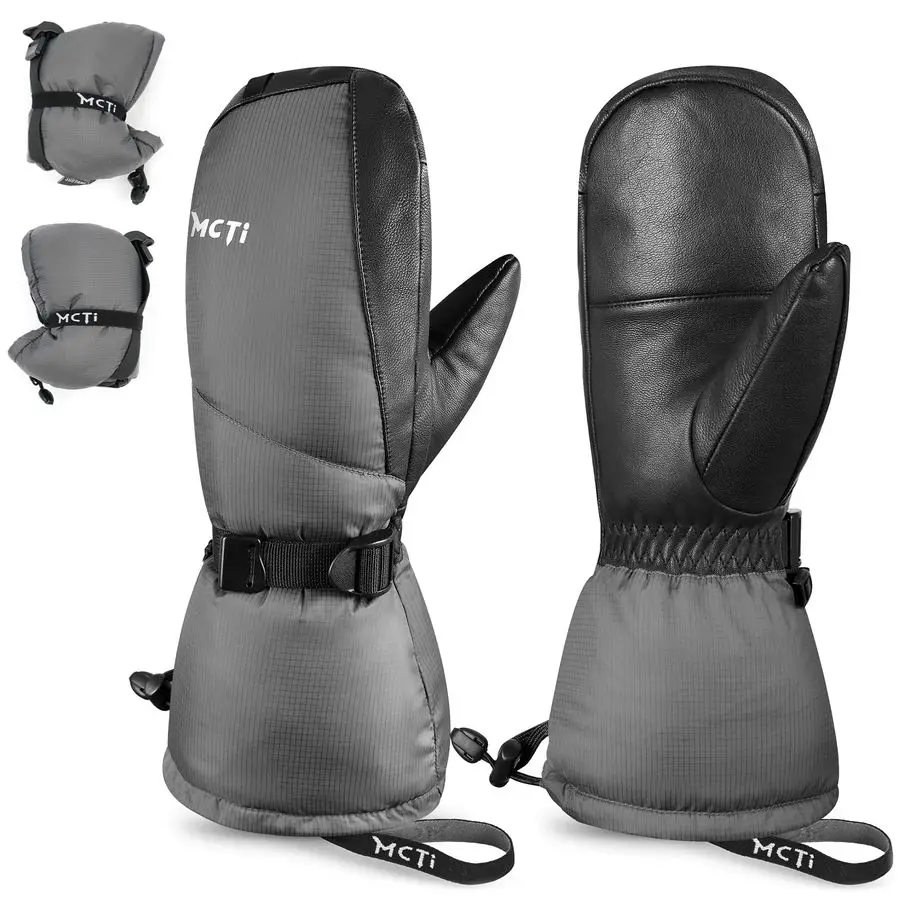 

Ski Mittens Down Mittens Winter Cold Weather Waterproof Touch Screen Mitt for Men