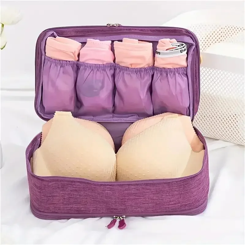 Bra Bag Cationic Foldable Underwear Storage Bag Travel Organizer Essential Sorting Clothing Separator Men Women Pouch