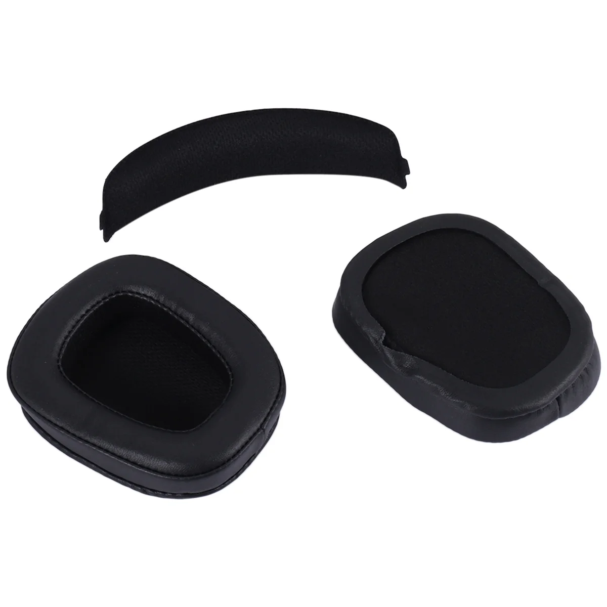 1 par de almofadas de espuma para fones de ouvido, almofada de couro para fones de ouvido g933 g935 g633/g 933 g 935 g 633