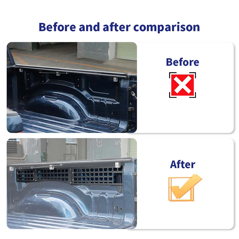 باوا سيارة الباب الخلفي توسيع الرف شبكة لوحة الرف ل دودج رام TRX 2018 2019 2020 2021 2022 2023 2024 2025 اكسسوارات