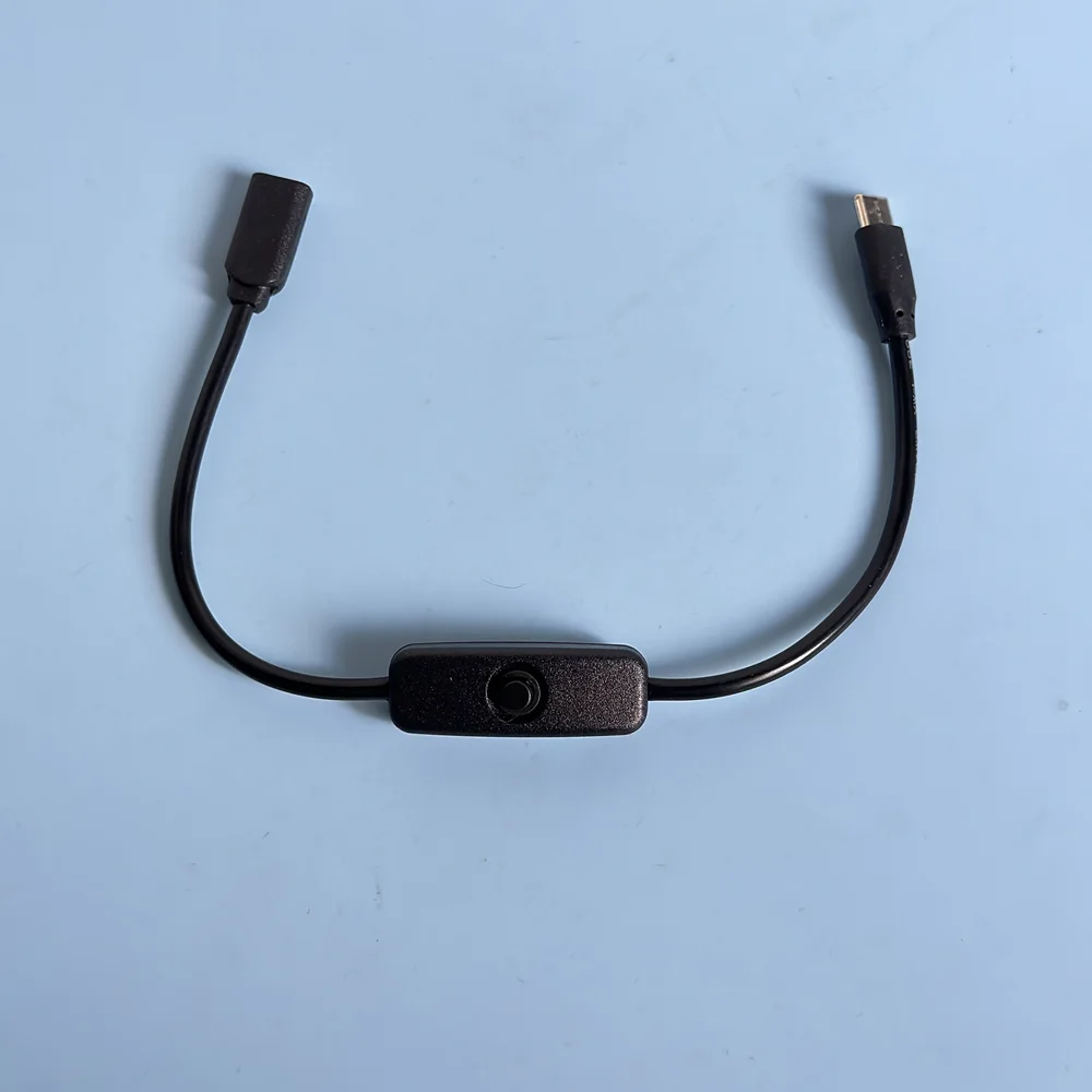 USB Type C With ON/OFF Switch Power Button Charging Extension Cable Universal Type-C Extension Cable