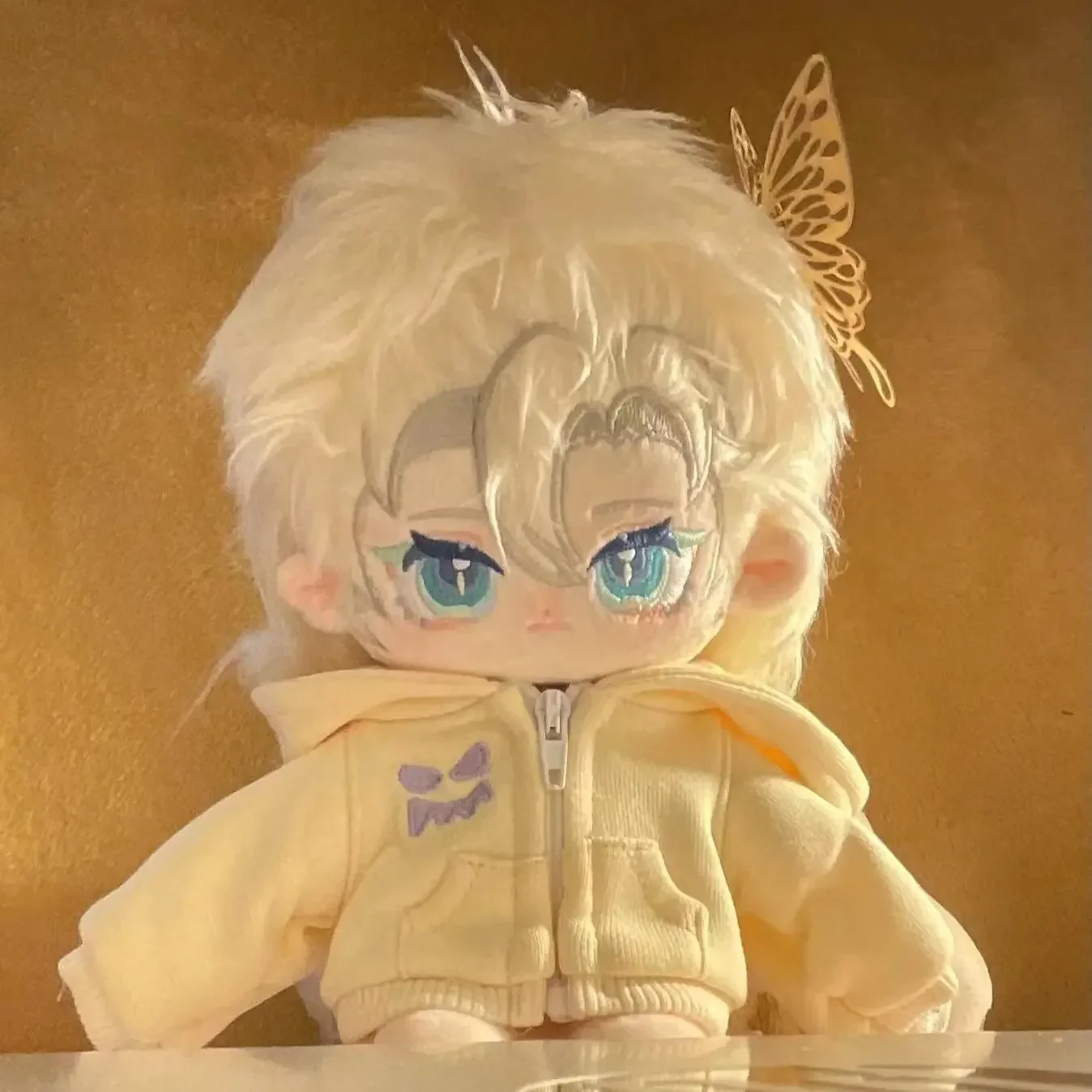 

20 Cm Genshin Impact Dress-up Doll Toys Albedo Attribute Big Head Super Soft Cotton Doll Cartoon Stuffed Plush Girls' Cute Gifts