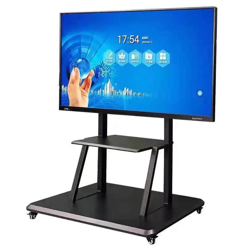 85-Inch 4K All-In-One Interactive Teaching Digital Whiteboard Touch Mobile Smart Screen 86 Inch Conference Tablet Multimedia LCD