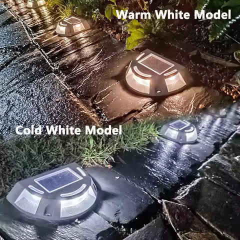 Outdoor Solar Stair Light Driveway Deck Light LED Solar Powered Waterproof Road Markers for Pathway Step Garden Ground Sidewalk