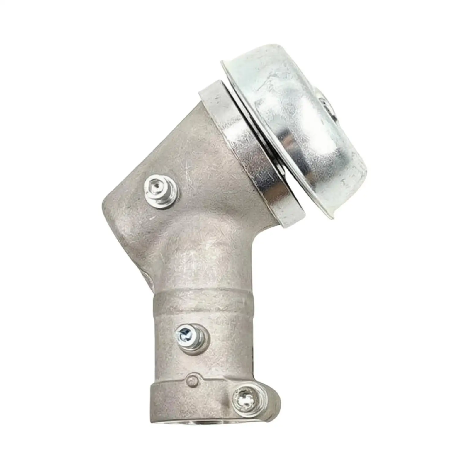Brush Gearbox Head Cast Housing Angled Metal Gearbox Head Silver Gray