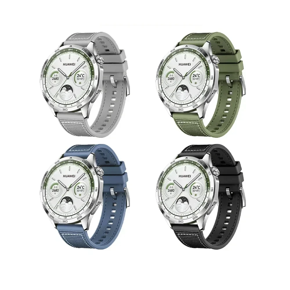 سيليكون منسوج لساعة هاوي ، سوار ساعة ذكية ، GT4 ، 3 ، 4 ، 3 برو ، GT Runner ، إكسسوارات حزام ، 46 ، 22 ks