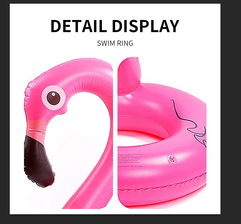 Flamingo Inflatable Swimming Ring for Adult Baby Swimming laps Floating Ring Pool Beach Party Swimming Circle Pool Toy