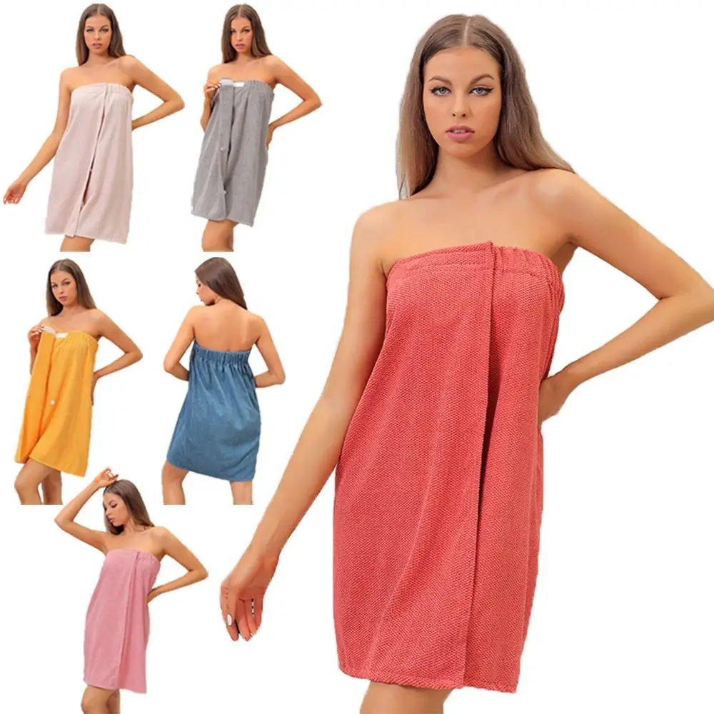

70x140CM High Quality Towel Bath for Women Wearable Solid Color Bath Wrap Towel Microfiber Bath Skirt Towel Dress SPA Wraps